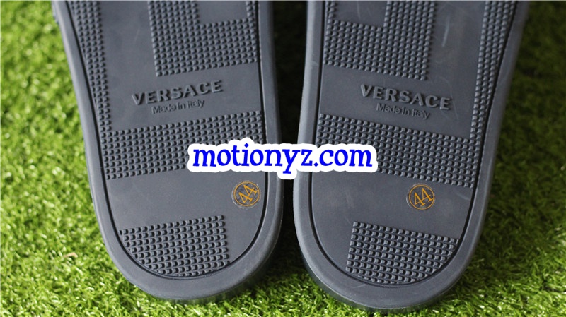 Brand Versace blue slide